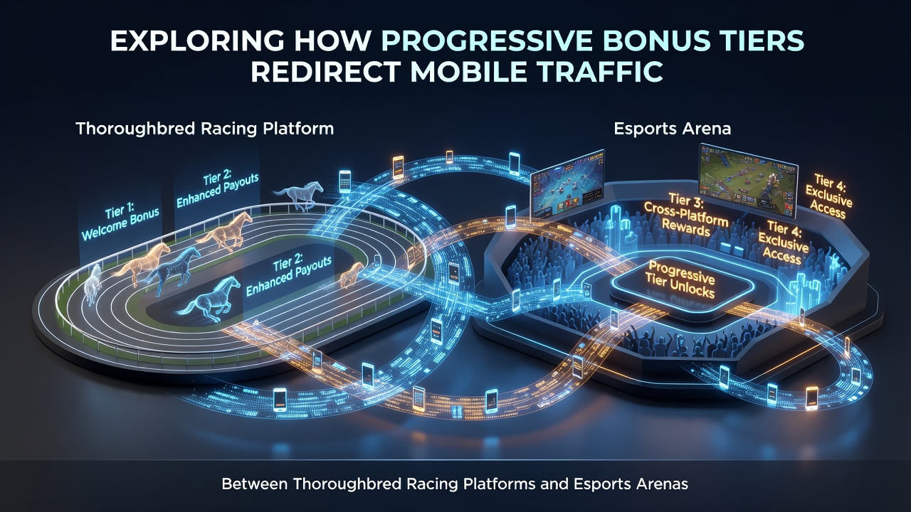 Mobile Schnittstellen zeigen gestaffelte Boni bei Pferderennen und Esports-Events