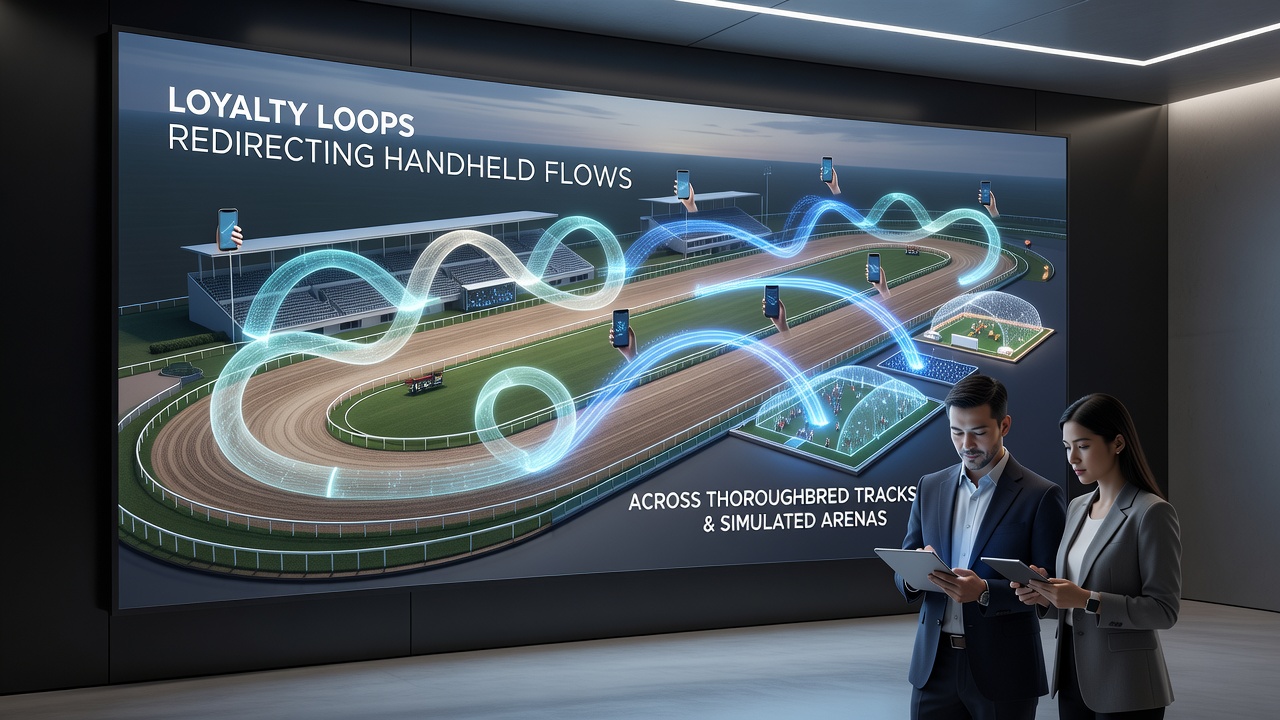 Mobile Schnittstelle zeigt Loyalitätsloops bei Pferderennen und virtuellen Wettbewerben