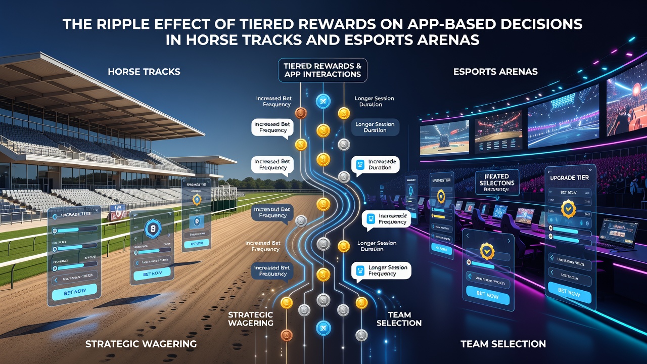 Darstellung von Belohnungsstufen und Nutzerpfaden in Esports- und Pferderenn-Apps